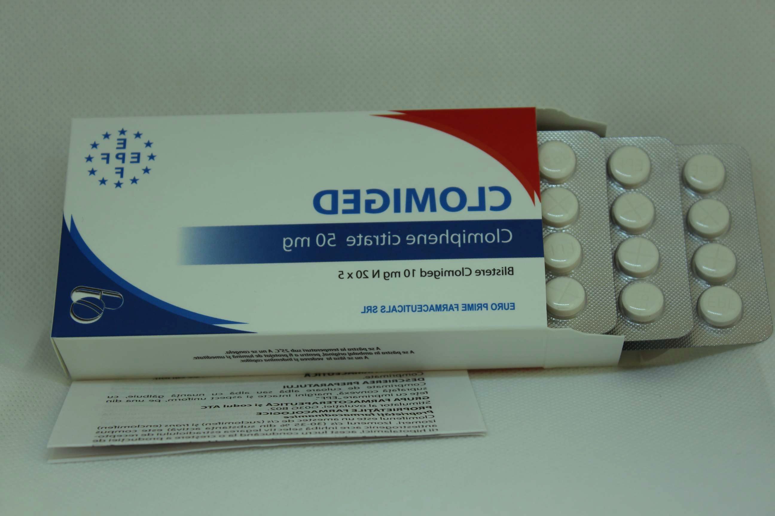 Clomid pills EPF Euro Prime Farmaceuticals SRL 20 tab 50 mg tab